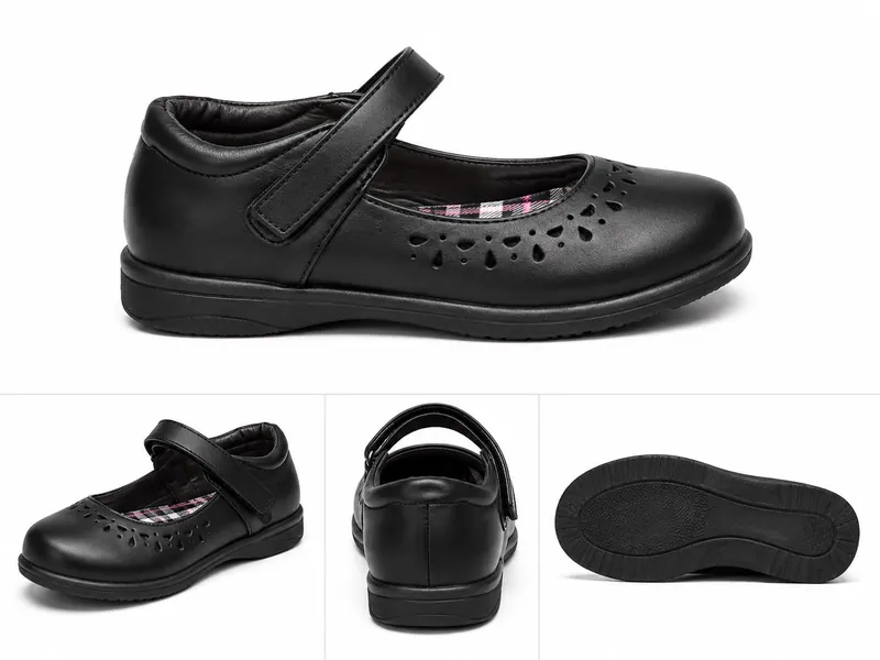 Black girl school shoe
