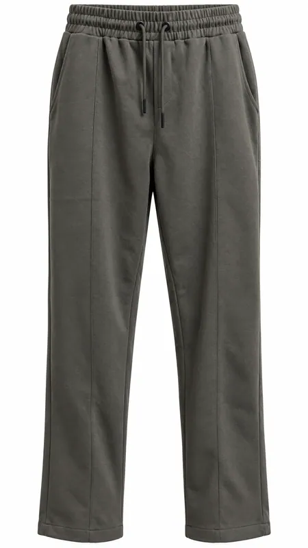 Drawstring Straight-Leg Casual Pants