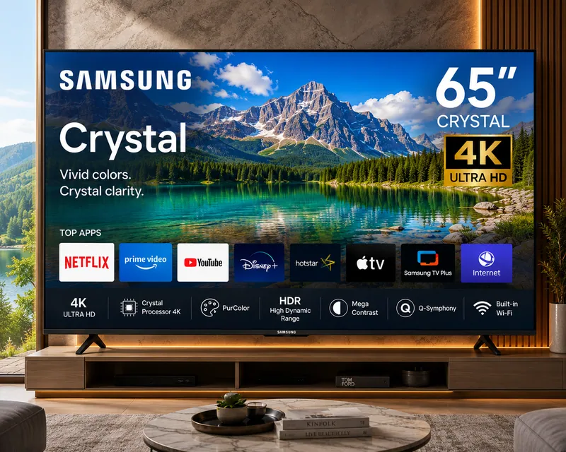 Samsung 65'' Crystal TV