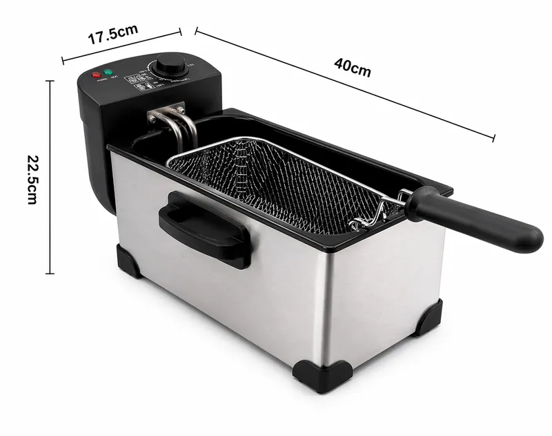 3.0L stainless steel fryer