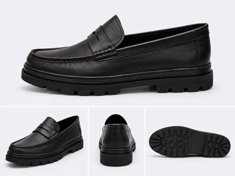 Black men's loafer