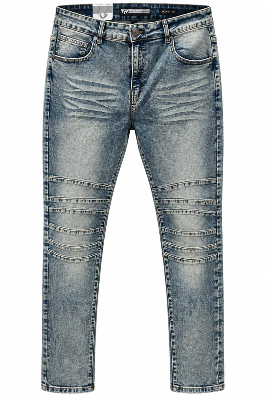 Men’s Skinny-Fit Biker Jeans