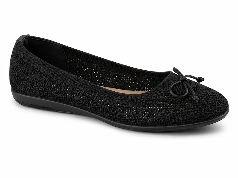 Women’s Knit Bow Ballet Flats