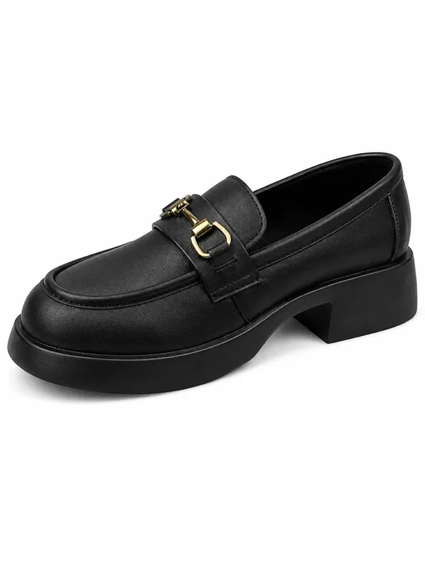 Women’s Chunky Horsebit Platform Loafers